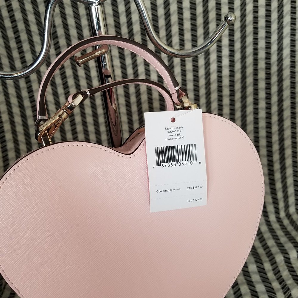 MAKE A REASONABLE OFFER chalk pink kate spade love shack crossbody new with tag - Picture 4 of 5
